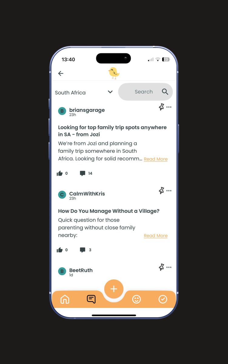 App screens
